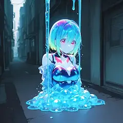 溶ける街のスライム少女