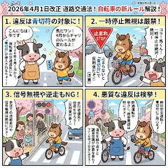 道路交通法ルール解説４コマ