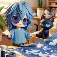 アニメのキャラクターもののグッズの制作会社ぽいかんじ。