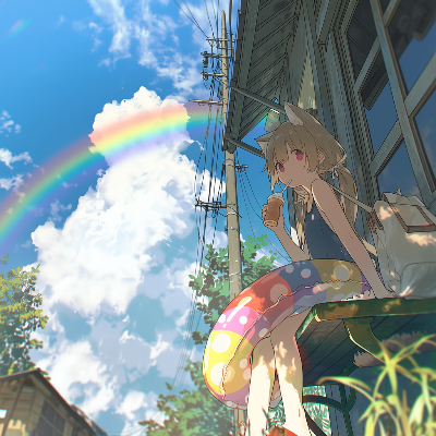 プールあがり
