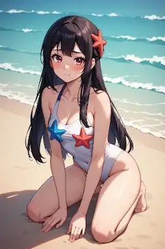 海辺の少女