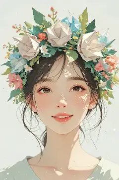 紙の花冠が紡ぐ春の夢