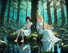 黒髪＆ブロンド・幻想の森で奏でる二重奏