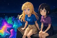 黒髪＆ブロンド・ネオンテトラ？