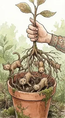 ネっコ　（猫根）（猫っこ）