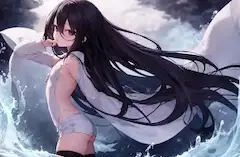 飛沫と遊ぶ
