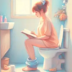トイレで学習