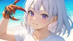 波間に揺れる赤い爪 (AI短編小説)