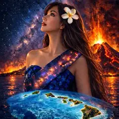 宇宙のハワイアン女神