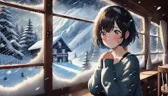 黒髪＆ブロンド・吹雪の山荘