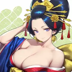 華麗なる花魁の微笑み