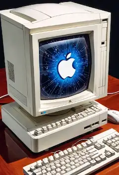 昔のアップルを説明をして、想像で描いてもらった結果。