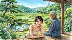 田舎の風景・おじいちゃんと過ごす夏