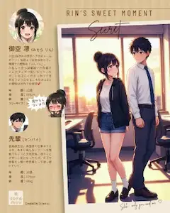 オフィスラブストーリーのメインキャラクターのご紹介🐈️