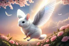 天使になったチンチラ