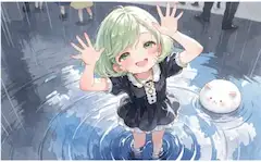 雨の日の水たまり