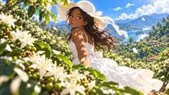 珈琲の花が咲いた日