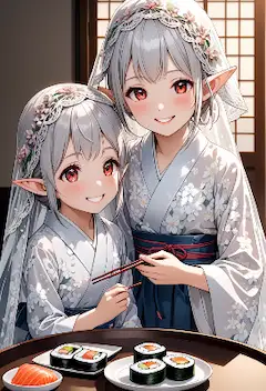花嫁エルフの幸せ寿司
