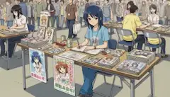 同人作家の情熱的な一日