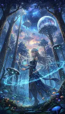 星空の森で目覚める古代の魔法