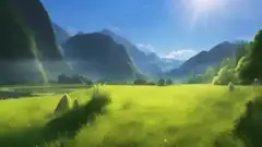 背景：grass filed