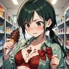 溶けるチョコと赤いリボンのハプニング