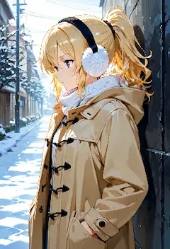 雪の路地で待つ少女の秘密