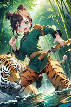 ワータイガーが　あらわれた！