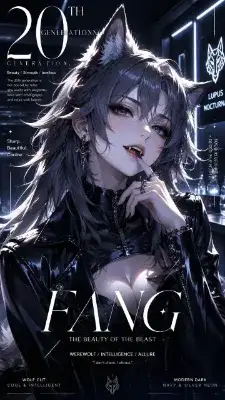 雑誌風狼娘