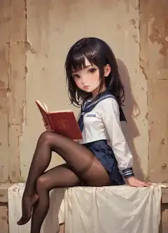 本を読む着せ替え人形