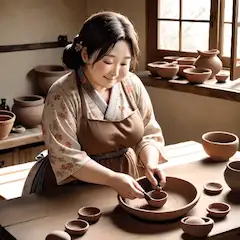 娘のための陶芸時間