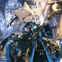 月光聖堂で微笑む猫耳の魔導士