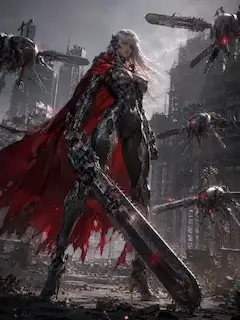爽快アクションゲームの敵であるチェーンソウ（”鎖”鋸）をメインに使うデッドチェーンカンパニーの敵キャラ達。