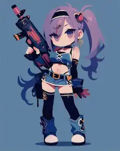 紫髪ガンナーの秘密任務