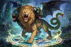 吼える異形の合成魔獣