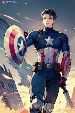 キャプテンアメリカのコスプレ