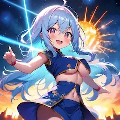 チャイナドレスとUFOです