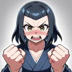 気合爆発！怒りの和装少女