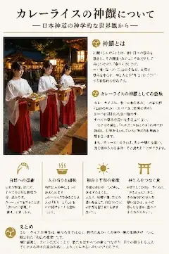 カレーライスの神饌について