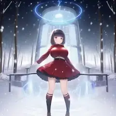 多次元から現れた巨乳少女と雪
