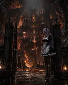 魔貴族の”メイド”と未来都市のアンドロイドの”メイド”が邂逅する時。
