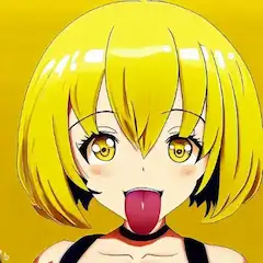 黄色い少女の悪戯な笑顔