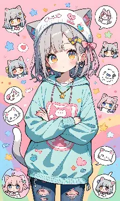 猫耳少女と不機嫌な猫たちの集会
