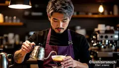クールなショートカット男性店員の静寂 - The silence of a cool, short-haired male shop assistant