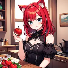 いいりんごの日猫娘