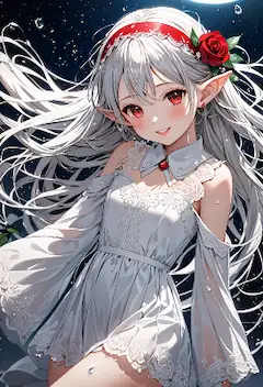 星空に舞う白銀のエルフ姫