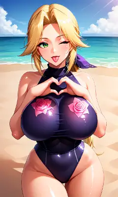 エレナ様　手でハート