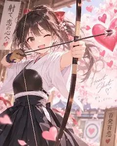 桜の下で恋の心を射抜く瞬間