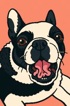 Bulldog in Joyful Mood