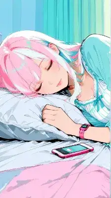 睡眠管理する意識高い系の女性
